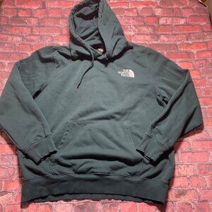 The North Face Hoodie Men XL Green Long Sleeve Pullover Lined Hiking Climbing